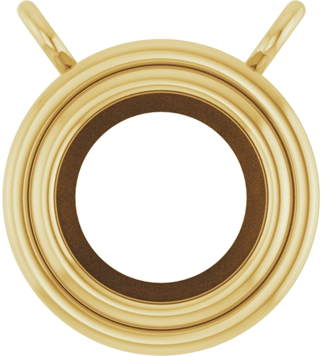 14K Yellow 5 mm Round Bezel Set Necklace Center (1)