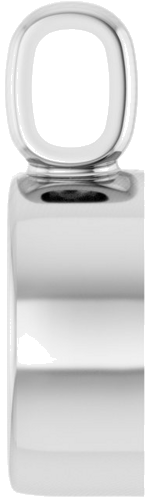 Pakabukas „Bezel-Set“ 585 Baltojo Aukso Round 5mm (3)