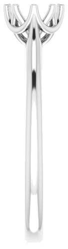 Sužadėtuvių Žiedas „Solitaire“ 585 Baltojo Aukso Round 5.2mm (4)