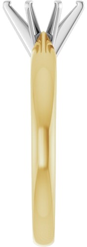 Sužadėtuvių Žiedas „Solitaire“ 585 Baltojo Ir Geltonojo Aukso Oval 7mm x 5mm (4)