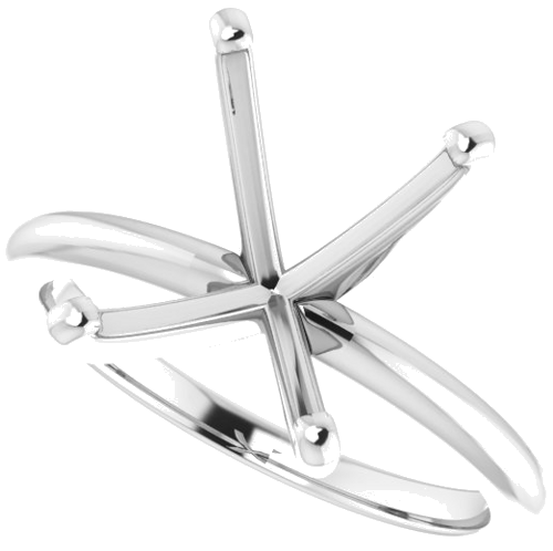 Sužadėtuvių Žiedas „Solitaire“ 585 Baltojo Aukso Emerald 11mm x 9mm (5)