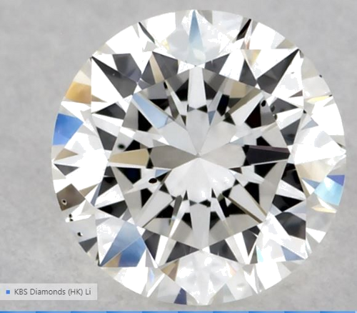 0.33 carat G-SI1 Excellent cut Natūralus Round Deimantas (1)