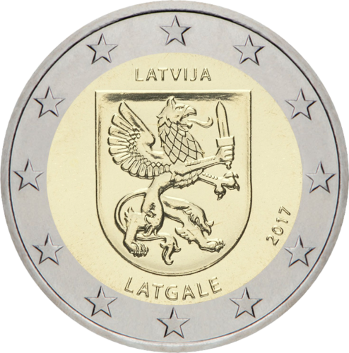 2017 Латвия Латгале монета 2 евро (1)