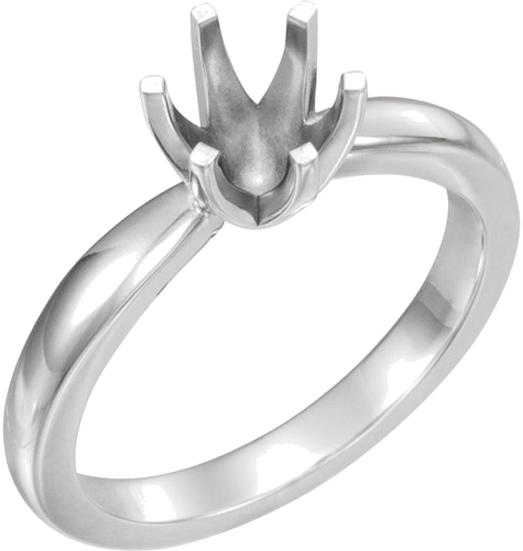 Sužadėtuvių Žiedas „Solstice Solitaire®“ 585 Baltojo Aukso Round 8.2mm (1)