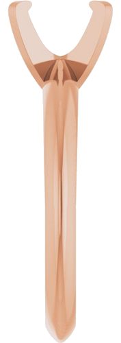 Sužadėtuvių Žiedas „Solitaire“ 585 Rožinis Aukso Oval 6.5mm x 4.5mm (4)