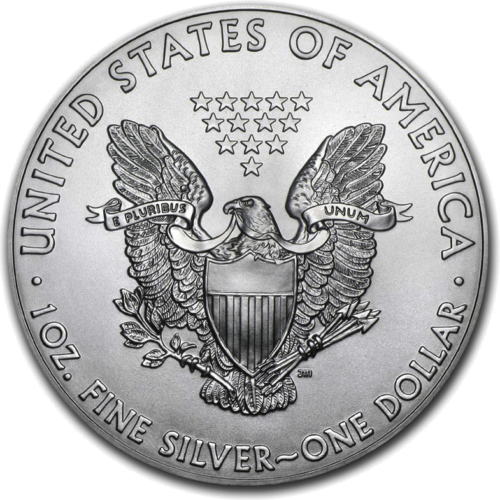 1 oz Amerikāņu ērglis ASV sudraba monēta (Mix gads) (1)