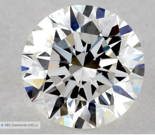 0.52 carat H-VVS2 Excellent cut Natūralus Round Deimantas (1)