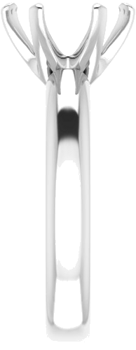 Sužadėtuvių Žiedas „Solitaire“ 585 Baltojo Aukso Round 9.4mm (4)