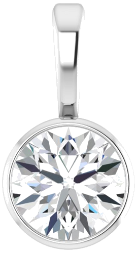 Pakabukas „Bezel-Set Solitaire“ 925 Sidabro Round 4.5mm (4)