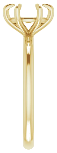 Sužadėtuvių Žiedas „Solitaire“ 585 Geltonojo Aukso Round 7.4mm (4)