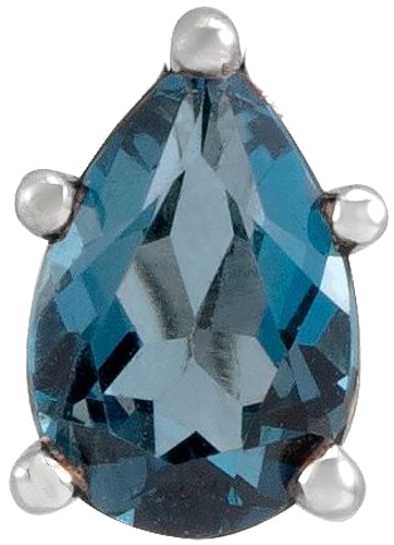 14K White 10x7 mm Pear Solitaire Slide Pendant Mounting (6)