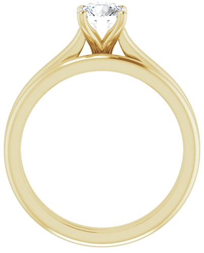 14K Yellow 5.5 mm Round Solitaire Engagement Ring Mounting (7)