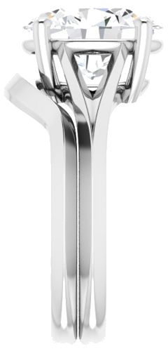 Sužadėtuvių Žiedas „Solitaire“ 585 Baltojo Aukso Oval 11mm x 9mm (9)