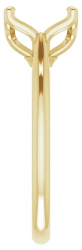 Sužadėtuvių Žiedas „Solitaire“ 14k yellow gold Round 9mm (4)