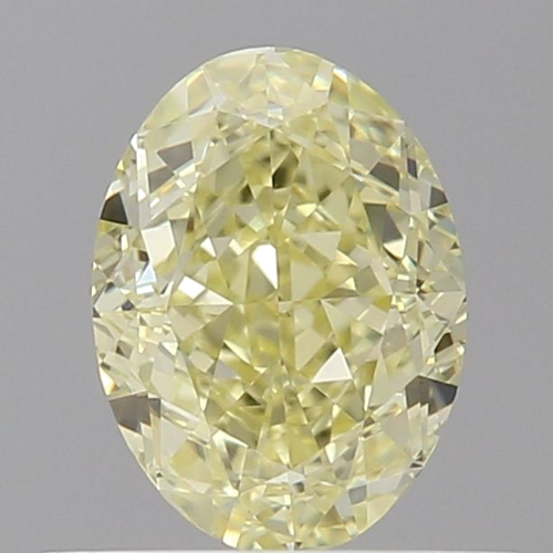 0.71 carat Fancy Light Yellow-VS1 Natūralus Oval Deimantas (1)