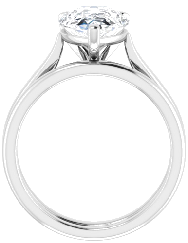 Sužadėtuvių Žiedas „Solitaire“ 950 Platinos Pear Shape 12mm x 8mm (7)