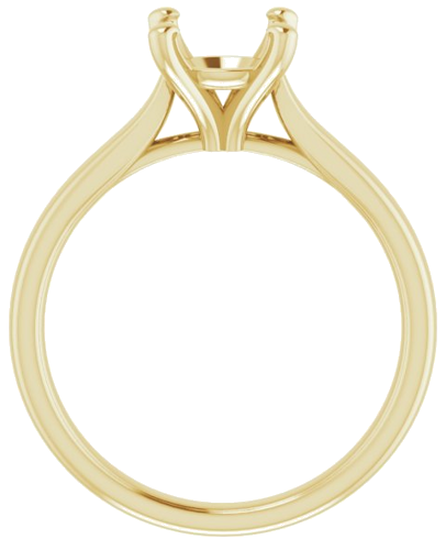 Sužadėtuvių Žiedas „Solitaire“ 585 Geltonojo Aukso Round 7.4mm (2)