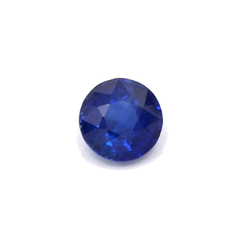 2.05 carat BLUE BRILLIANTSTEP cut Round Safyras (1)