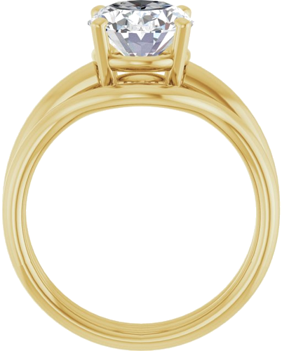 14K Yellow 10x8 mm Oval Engagement Ring Mounting (7)