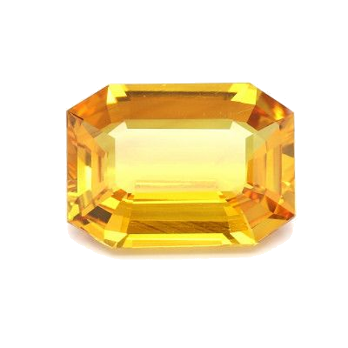18.94 carat YELLOW STEP cut Octagonal Safyras (1)