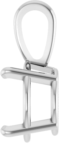 Pakabukas „Solitaire“ 585 Baltojo Aukso Round 9.5mm (3)