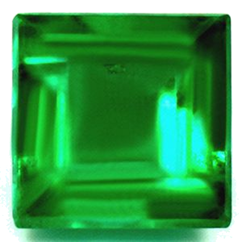 1.06 carat GREEN Square Smaragdas (1)