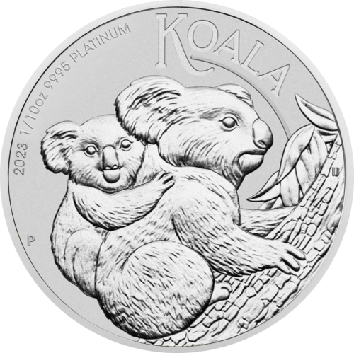2023 Austrālijas Koala 1/10 unces platīna monēta (1)
