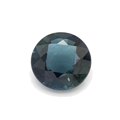1.13 carat BLUE BRILLIANTSTEP cut Round Safyras (1)