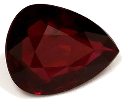 1.54 carat RED Pear Rubinas (1)