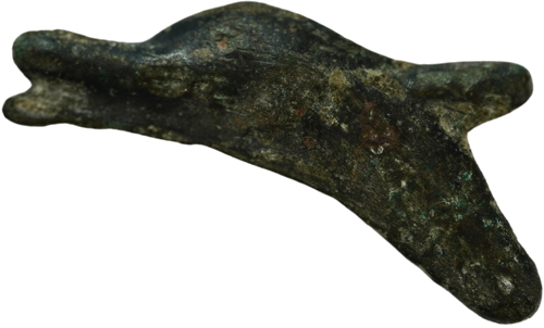 Delfinas V-VI a.. Prieš Kristų Olbija bronzinė moneta (2)