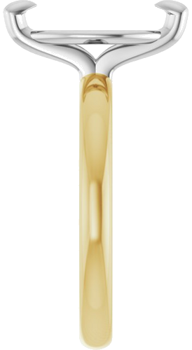 Sužadėtuvių Žiedas „Solitaire“ 585 Baltojo Ir Geltonojo Aukso Marquise 12mm x 6mm (4)