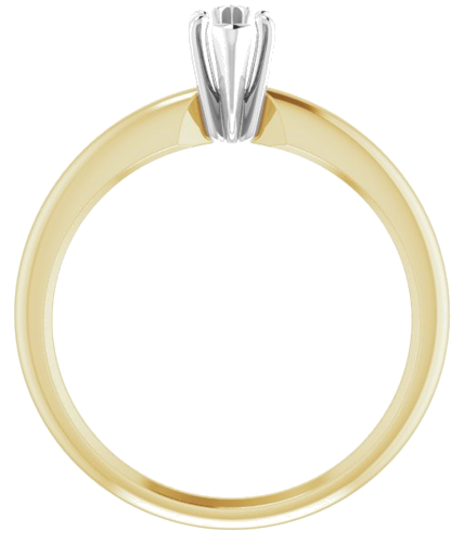 14K Yellow   White 7x3 mm Marquise Solitaire Engagement Ring Mounting (2)