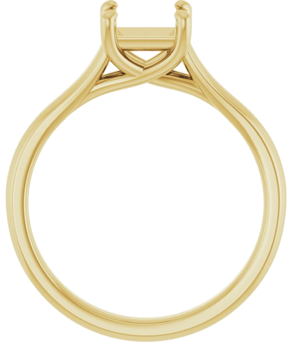 Sužadėtuvių Žiedas „Solitaire“ 585 Geltonojo Aukso Square 5.5mm (2)