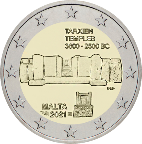 2021 г. Малта Евро монети в комплект (4)