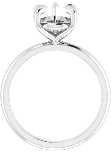 Sužadėtuvių Žiedas „Solitaire“ 585 Baltojo Aukso Pear Shape 12mm x 8mm (2)