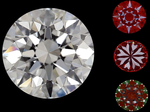 1.1 carat I-SI1 Excellent cut Natūralus Round Deimantas (1)