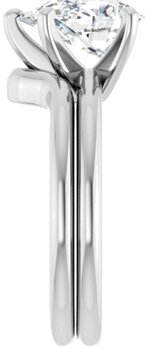 14K White  10x7 mm Pear Solitaire Engagement Ring Mounting (9)