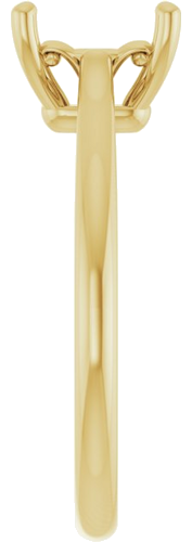 Sužadėtuvių Žiedas „Solitaire“ 585 Geltonojo Aukso Emerald 7mm x 5mm (4)