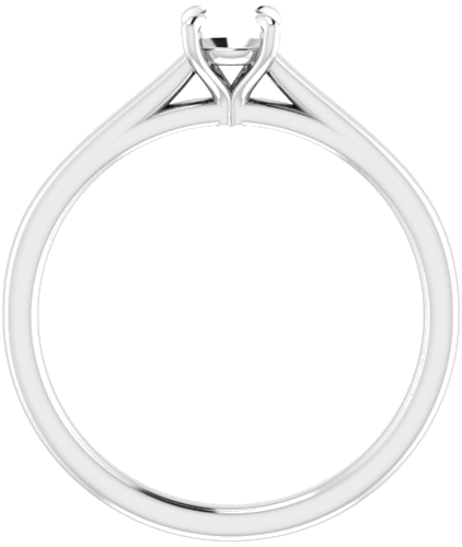 Sužadėtuvių Žiedas „Solitaire“ 585 Baltojo Aukso Round 4.4mm (2)