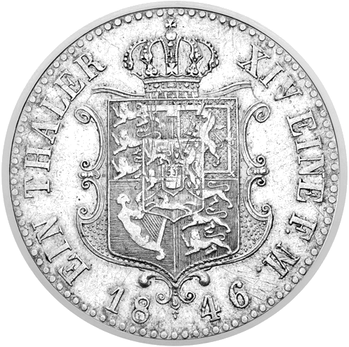 1 Taleris Ernest August 1846 Hanoverio karalystė (2)
