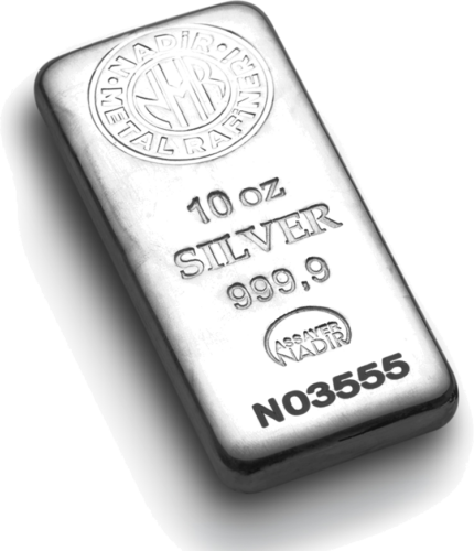 10 oz Silver Bar .999 Nadir Metal Rafineri (3)