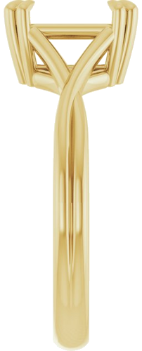 Sužadėtuvių Žiedas „Solitaire“ 585 Geltonojo Aukso Emerald 8mm x 6mm (4)