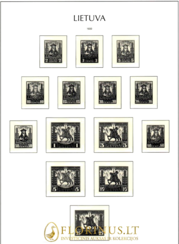 Lithuania 1918 - 1940 (Illustrated album pages) (3)