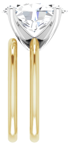 Sužadėtuvių Žiedas „Solitaire“ 585 Baltojo Ir Geltonojo Aukso Oval 14mm x 10mm (9)