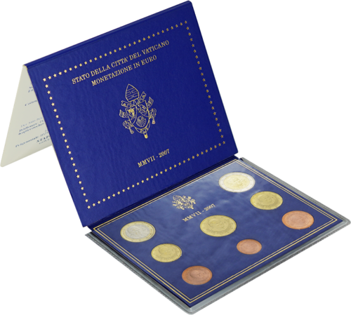 2007 Vatican Benedict XVI Euro Coin Set (2)