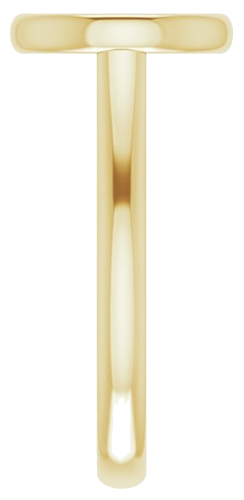 Sužadėtuvių Žiedas „Bezel-Set Solitaire“ 585 Geltonojo Aukso Round 9.4mm (4)