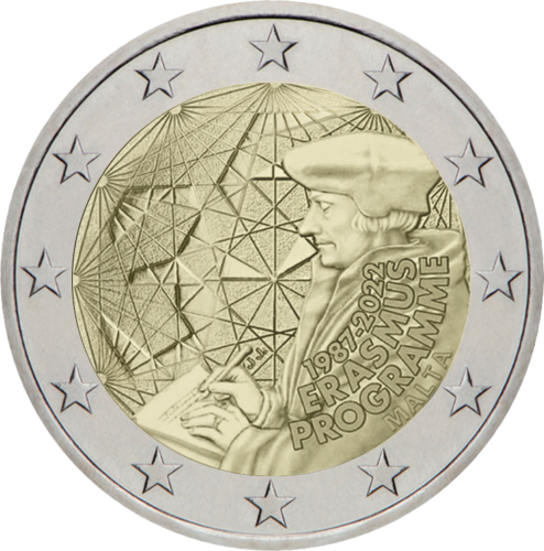 2022 Malta Erasmus 35th 2 euro coin (1)