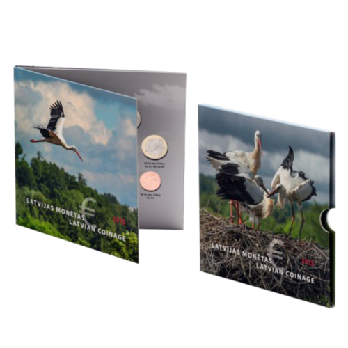 2015 Latvijas BU eiro monētu komplekts ar 2 eiro piemiņas monētu (3)