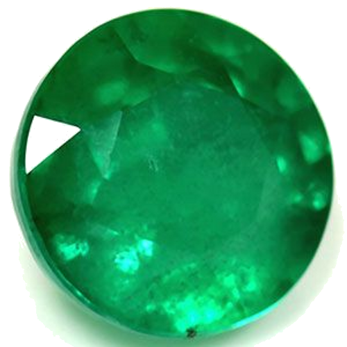 2.16 carat GREEN Round Smaragdas (1)