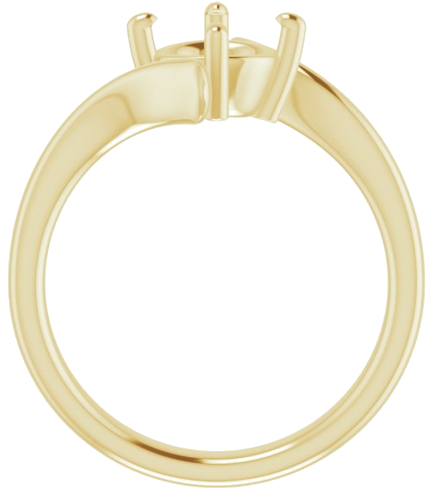 Sužadėtuvių Žiedas „Solitaire“ 585 Geltonojo Aukso Round 7mm (2)